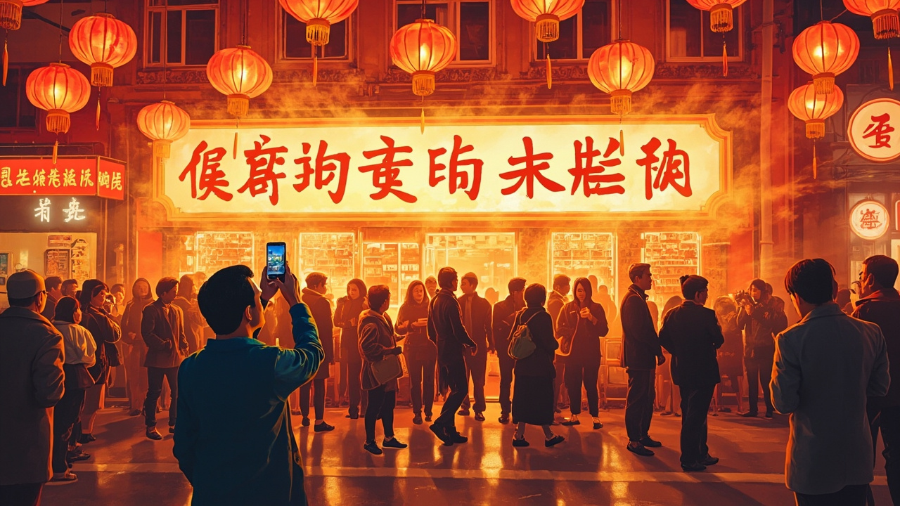 上海鲜肉月饼排队现场